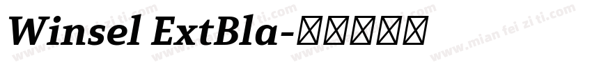 Winsel ExtBla字体转换